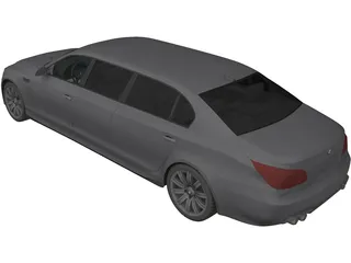 BMW M5 Limo 3D Model preview