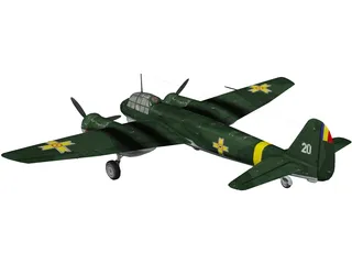 Junkers Ju 88C-2 3D Model preview