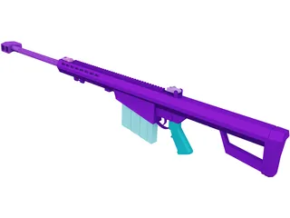 Barret M-85 3D Model preview