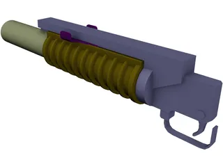 M203 3D Model preview