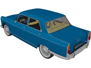 Peugeot 404 3D Model preview