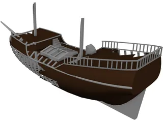 Shipwreck 3D Model preview