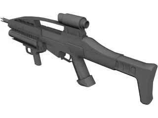 XM8 + XM320 Grenade Launcher 3D Model preview