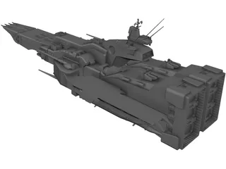 SDF-1 TV version 3D Model preview