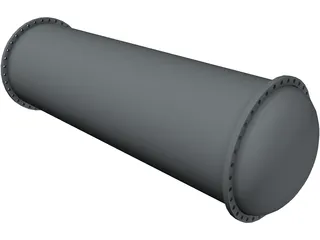 Tubular Heat Exchanger 3D Model preview