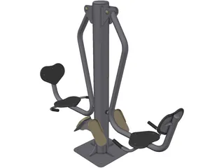 TR-4A Fitness Equipment 3D Model preview