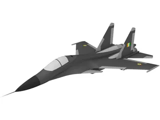 Su-30 3D Model preview