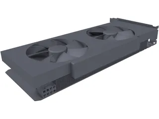 EVGA GeForce GTX 1070 Black Edition 3D Model preview