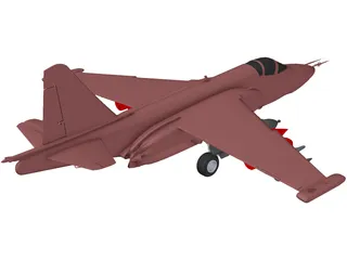 Sukhoi Su-25 Frogfoot 3D Model preview