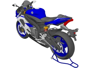 Yamaha YZF-R6 3D Model preview