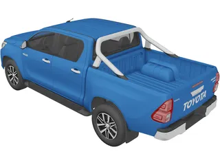 Toyota Hilux Double Cab (2016) 3D Model preview