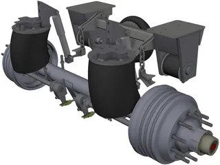 HT300-19-004 Hendrickson Suspension 3D Model preview