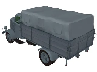 Mercedes-Benz Truck 3D Model preview