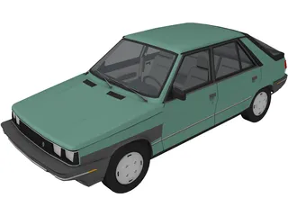 Renault Encore 5-door (1985) 3D Model preview