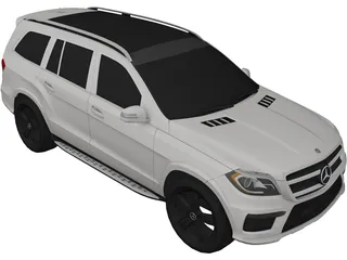 Mercedes-Benz GL550 4Matic (2014) 3D Model preview
