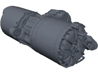 Tesla Large Drive Motor 3D Model preview