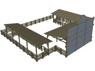Cafe 3D Model preview