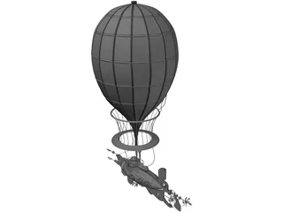Airship 3D Model preview
