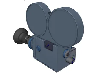 Movie Camera 3D Model preview