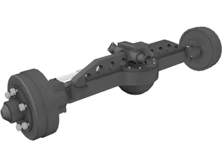 Rockwell Truck Axle 3D Model preview