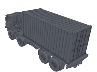 Kamaz 63501 8x8 3D Model preview