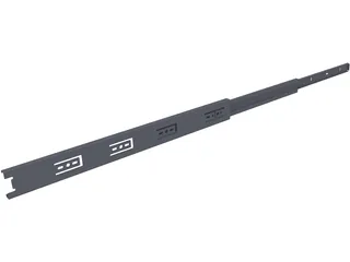 Drawer Slide 18 Inch 3D Model preview