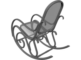 Rocking Chair 3D Model preview