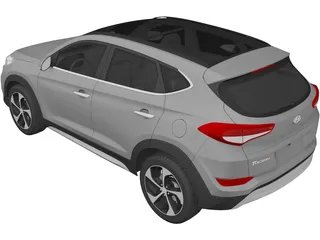Hyundai Tucson (2019) 3D Model preview