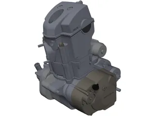 Honda CRF250R Engine 3D Model preview