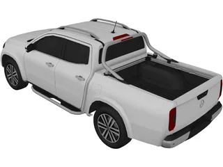 Mercedes-Benz X-class (2018) 3D Model preview