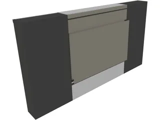 TV Unit 3D Model preview