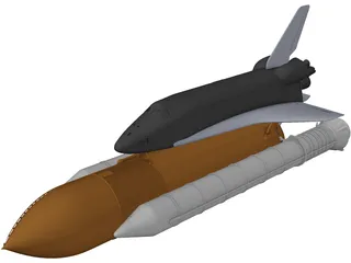 Space Shuttle 3D Model preview