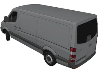 Mercedes-Benz Sprinter 3D Model preview