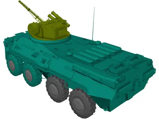 BTR-3E1 3D Model preview
