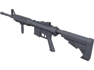 M4A1 3D Model preview
