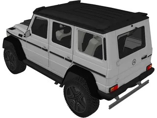 Mercedes-Benz G63 AMG 4x4 Squared 3D Model preview