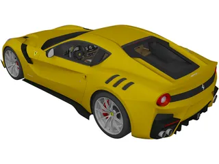 Ferrari F12TDF (2016) 3D Model preview