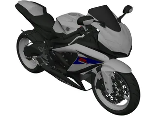 Suzuki GSX-R 750 (2008) 3D Model preview