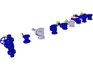 Valve Collection 3D Model preview