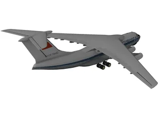 Ilyushin IL-76 Candid 3D Model preview