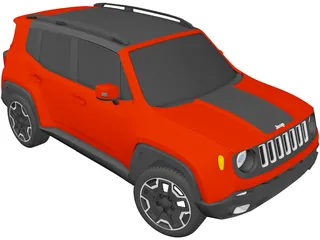 Jeep Renegade Latitude (2015) 3D Model preview