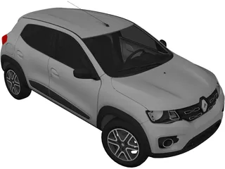 Renault Kwid (2017) 3D Model preview