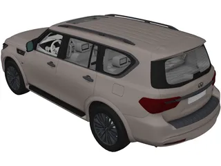Infiniti QX80 (2018) 3D Model preview