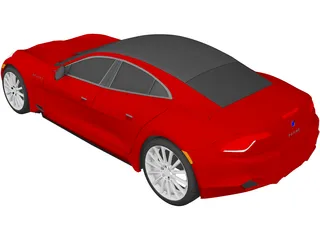 Fisker Karma Revero (2018) 3D Model preview