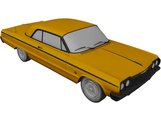 Chevrolet Impala SS 2-Doors (1964) 3D Model preview