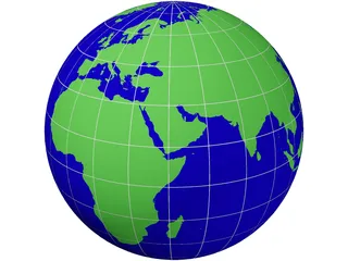 Globe 3D Model preview