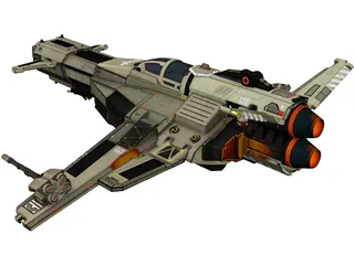 Star Conflict Spaceship Dverg 3D Model preview