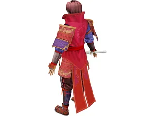 Samurai 3D Model preview