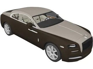 Rolls-Royce Wraith (2014) 3D Model preview