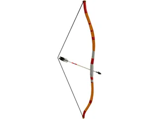 Indian Bow 3D Model preview